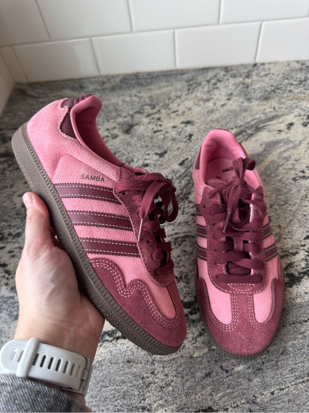 Adidas Originals Samba OG Valentine's Day / Pink Spark. Size 7. EUC